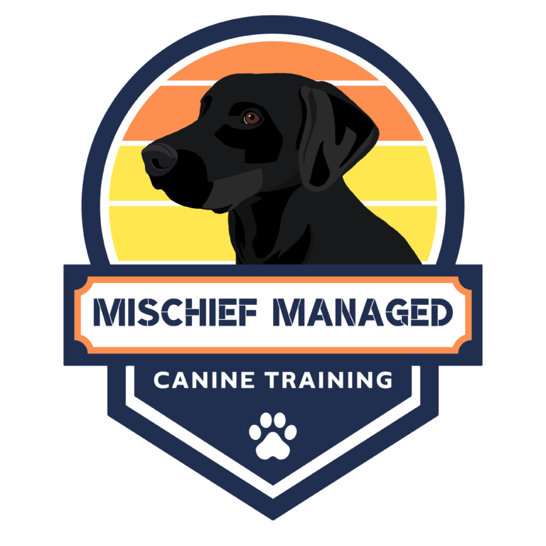 Mischief Managed Canine Training - white bg